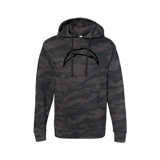 Chargers HB 2026 Black Bolt on Camo - Unisex Hoodie