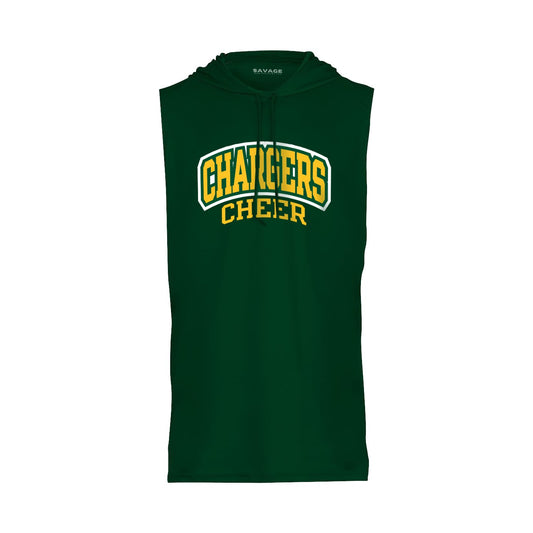 Chargers Cheer - Sleeveless Hooded Dry Fit T-Shirt