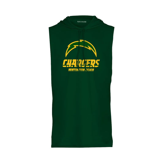 Chargers Classic Gold - Sleeveless Hooded Dry Fit T-Shirt