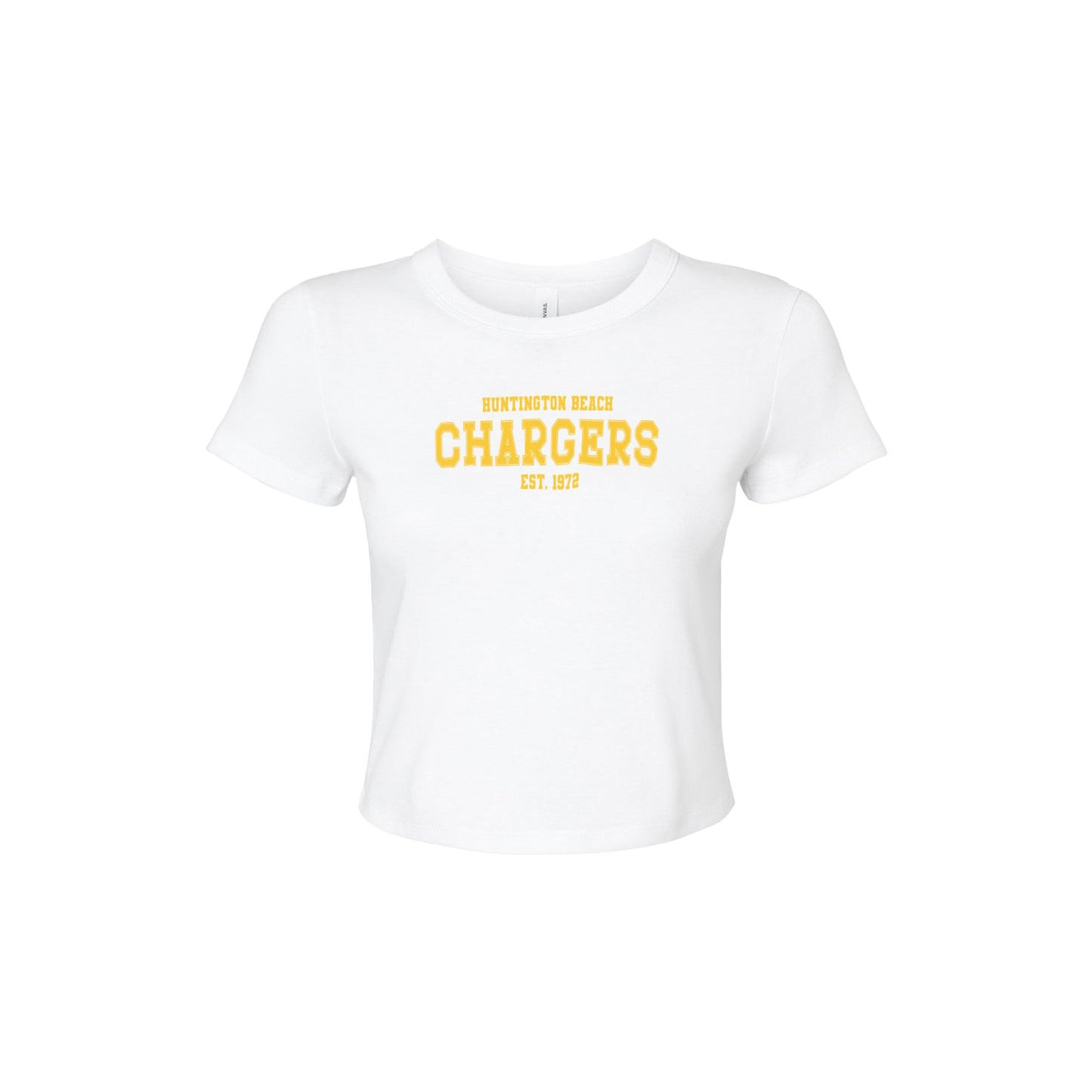 Chargers Gold - Womens Micro Rib Baby T-Shirt
