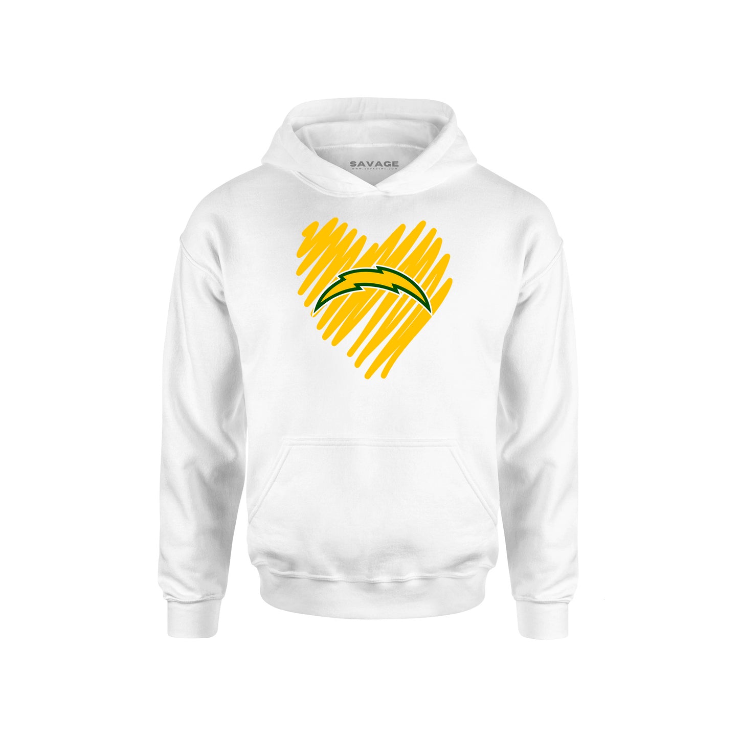 Chargers Heart Gold - Unisex Sweatshirt