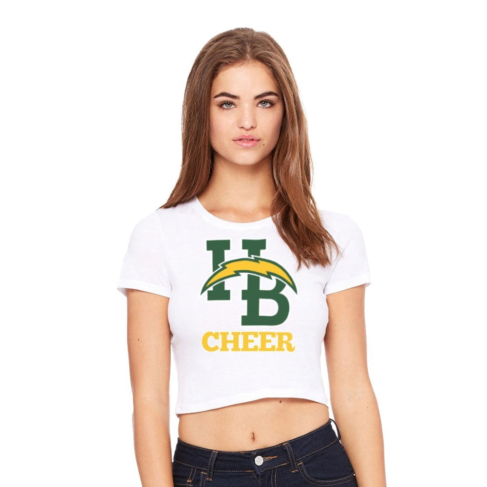 Cheer Lockup - Womens Crop Tee