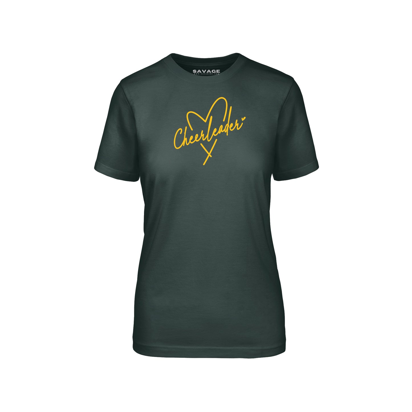 Cheerleader Heart Gold - Womens T-Shirt