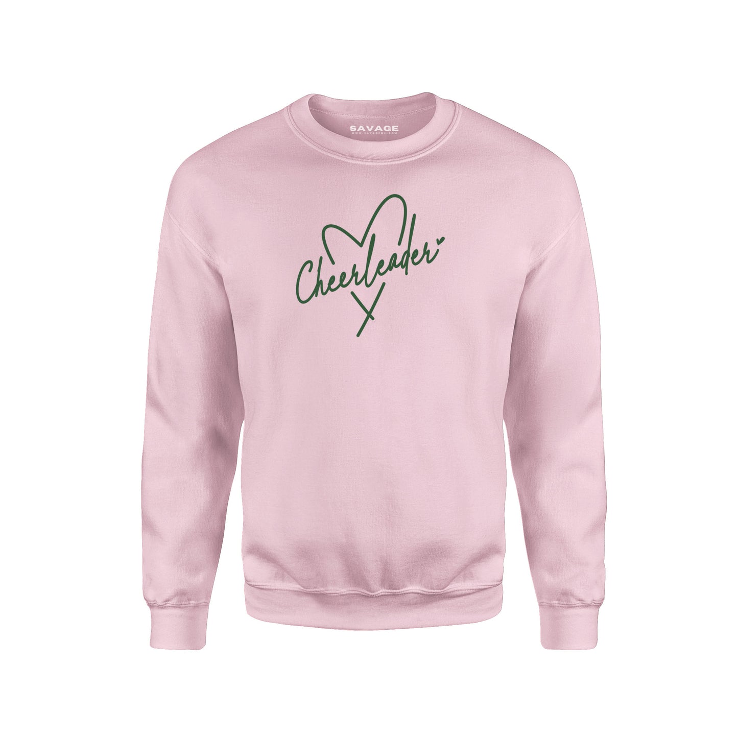 Cheerleader Heart Green - Unisex Sweatshirt