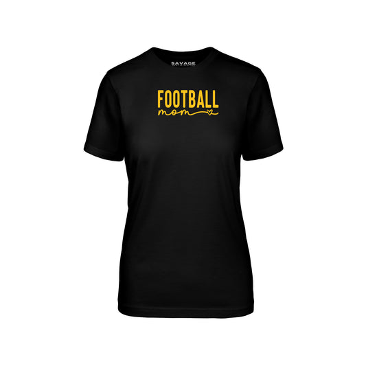 Football Mom Gold - Womens Fitted T-Shirt