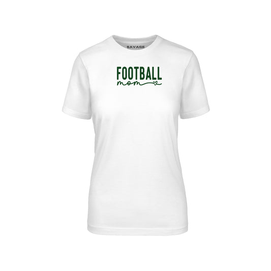 Football Mom Green - Womens Fitted T-Shirt
