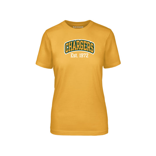 Chargers Cheer Vintage 1972 - Womens Fitted T-Shirt