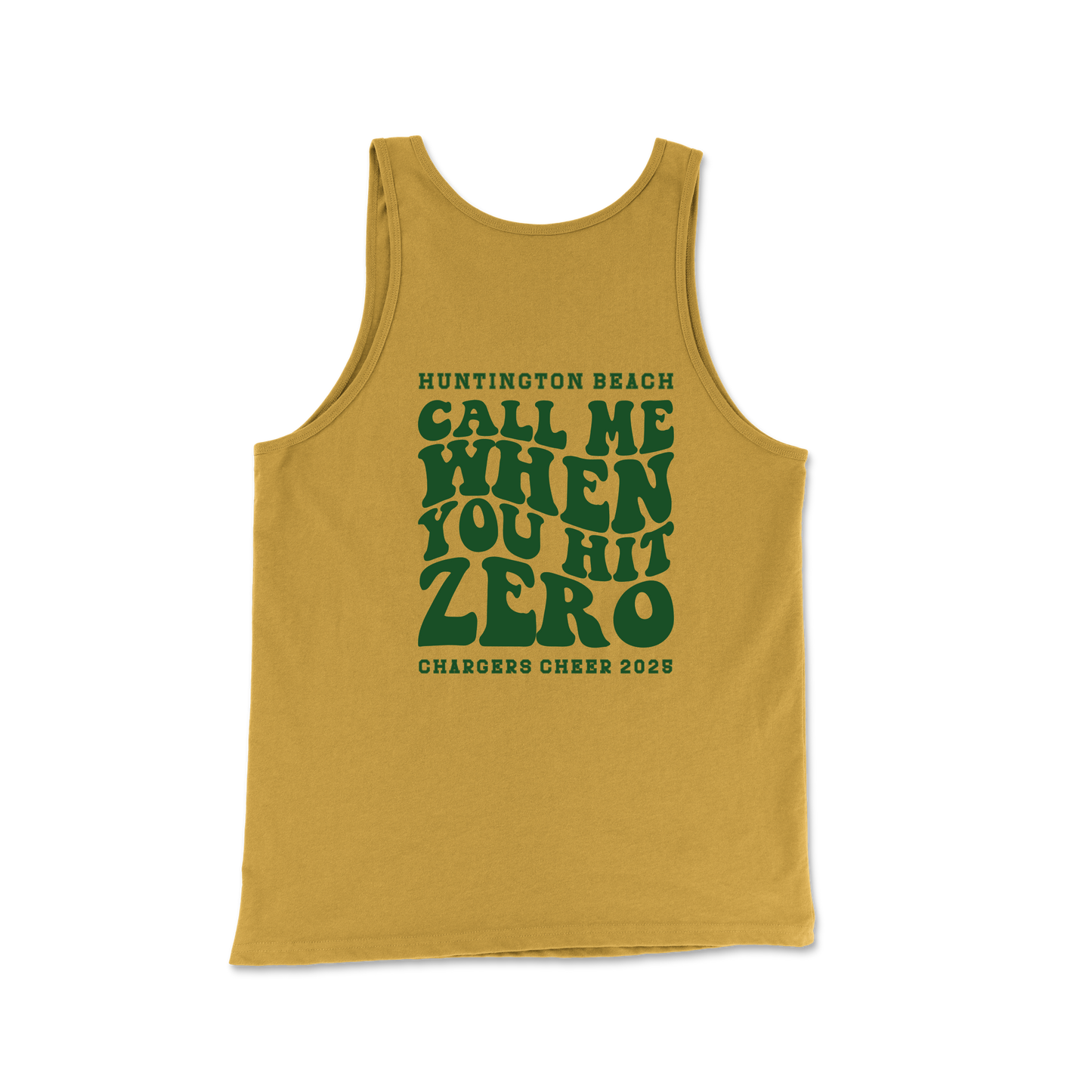 Call Me When you Hit Zero Green - Unisex Tank Top
