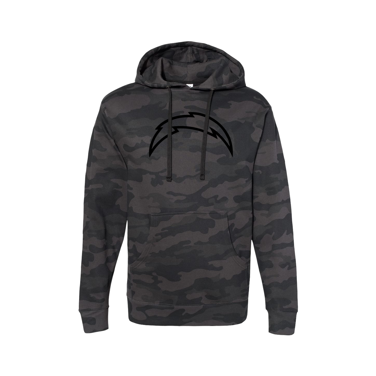 Chargers HB 2026 Black Bolt on Camo - Unisex Hoodie