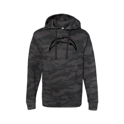 Chargers HB 2026 Black Bolt on Camo - Unisex Hoodie