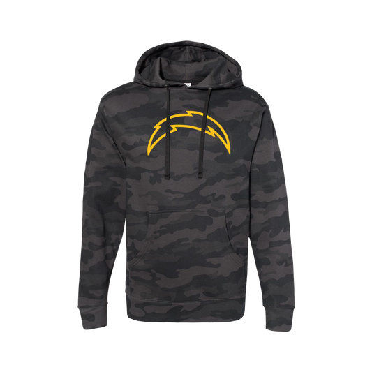 Chargers HB 2026 Gold Bolt on Camo - Unisex Hoodie