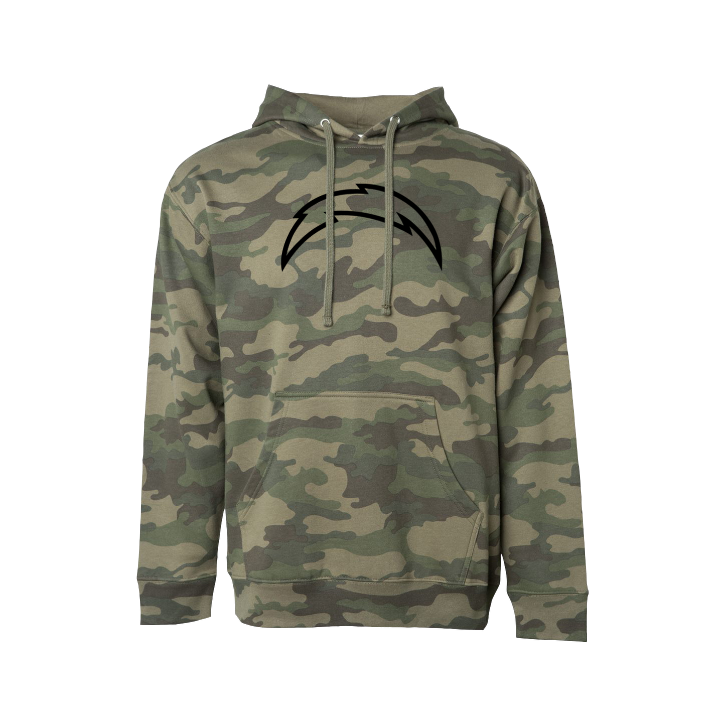 Chargers HB 2026 Black Bolt on Camo - Unisex Hoodie