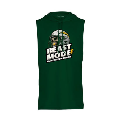 Chargers Beastmode 2025 - Sleeveless Hooded Dry Fit T-Shirt