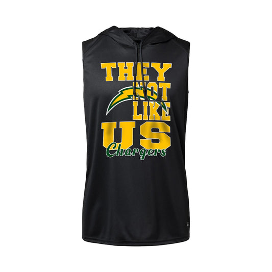 Not Like Us - Sleeveless Hooded Dry Fit T-Shirt
