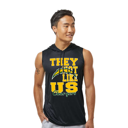 Not Like Us - Sleeveless Hooded Dry Fit T-Shirt