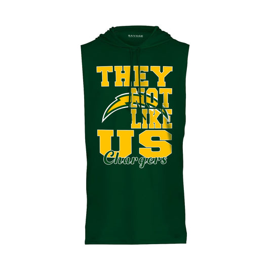 Not Like Us - Sleeveless Hooded Dry Fit T-Shirt