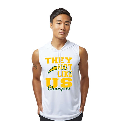 Not Like Us - Sleeveless Hooded Dry Fit T-Shirt