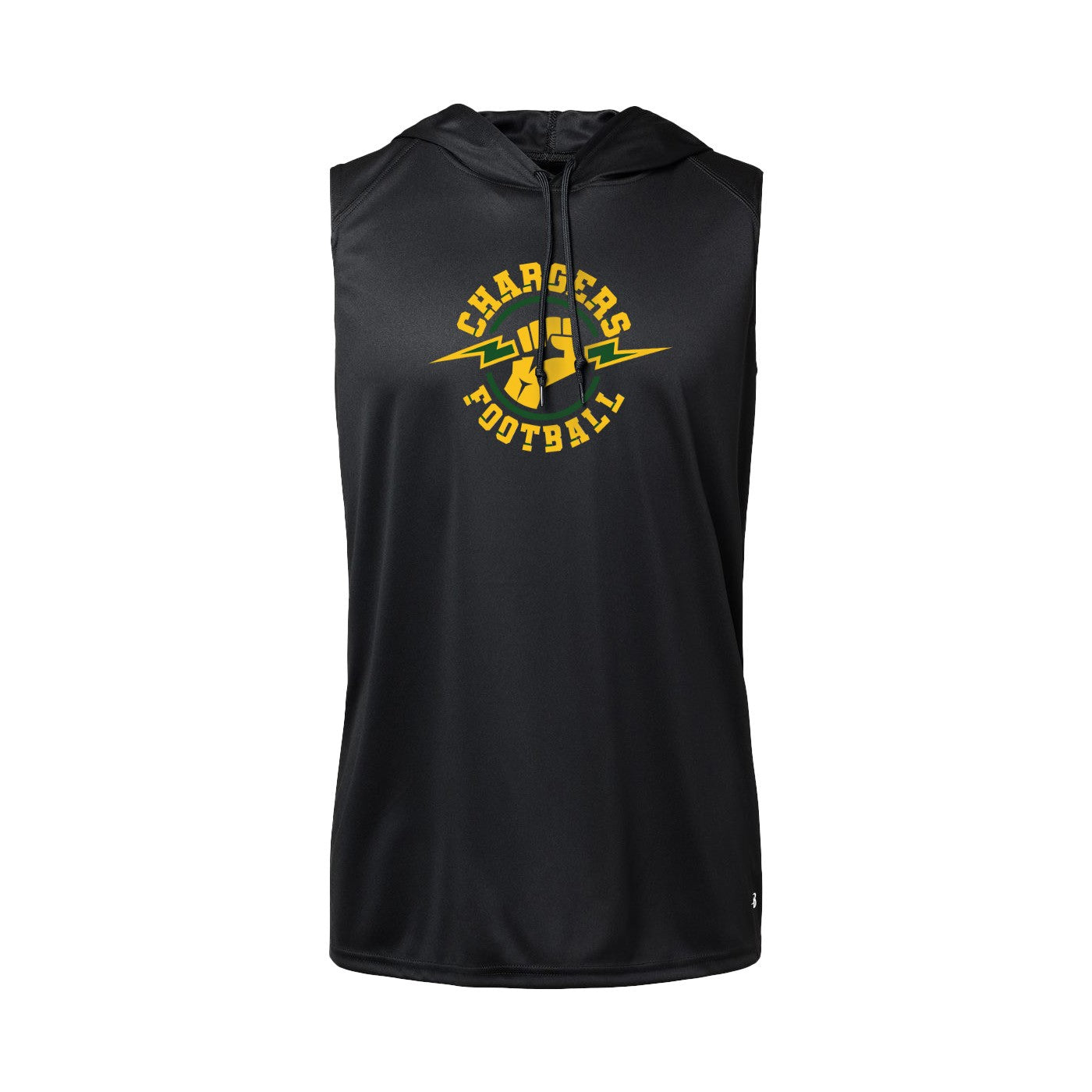 Chargers Lightning - Sleeveless Hooded Dry Fit T-Shirt