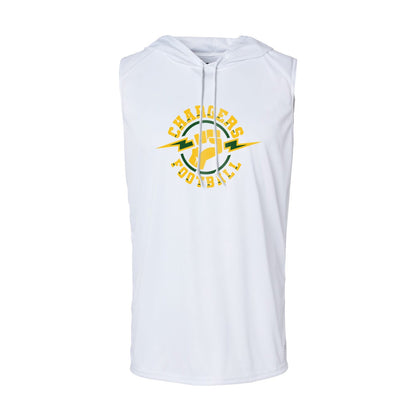 Chargers Lightning - Sleeveless Hooded Dry Fit T-Shirt