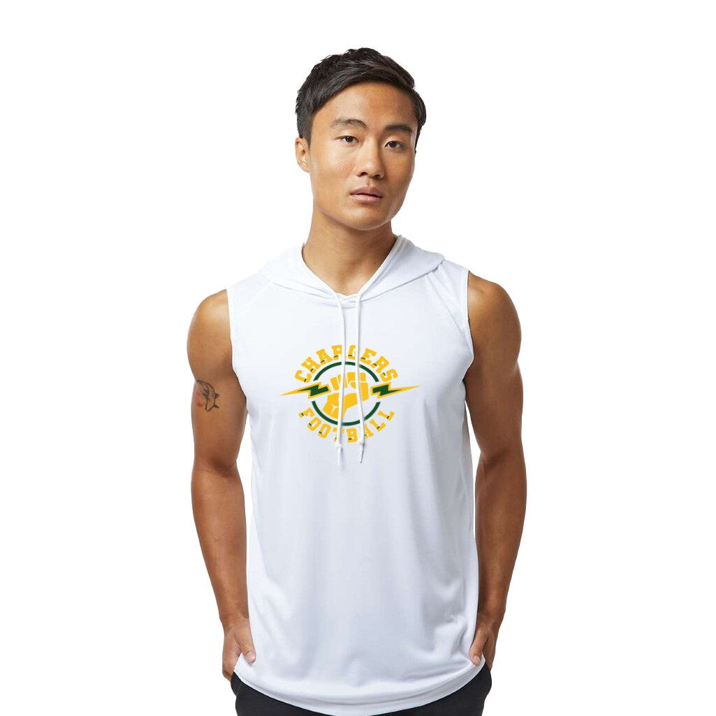 Chargers Lightning - Sleeveless Hooded Dry Fit T-Shirt
