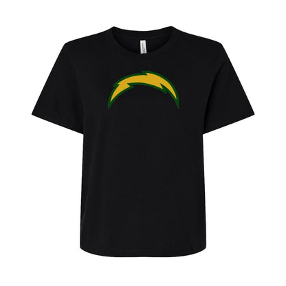 Chargers Bolt Green - Womens Heavy T-Shirt