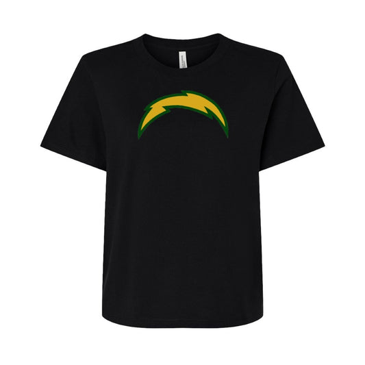 Chargers Bolt Green - Womens Heavy T-Shirt