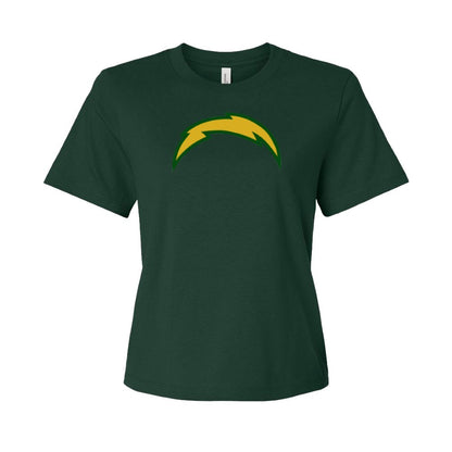 Chargers Bolt Green - Womens Heavy T-Shirt