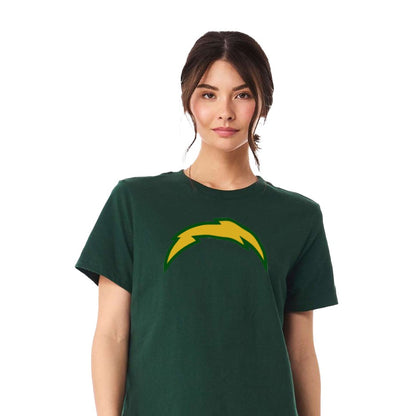 Chargers Bolt Green - Womens Heavy T-Shirt