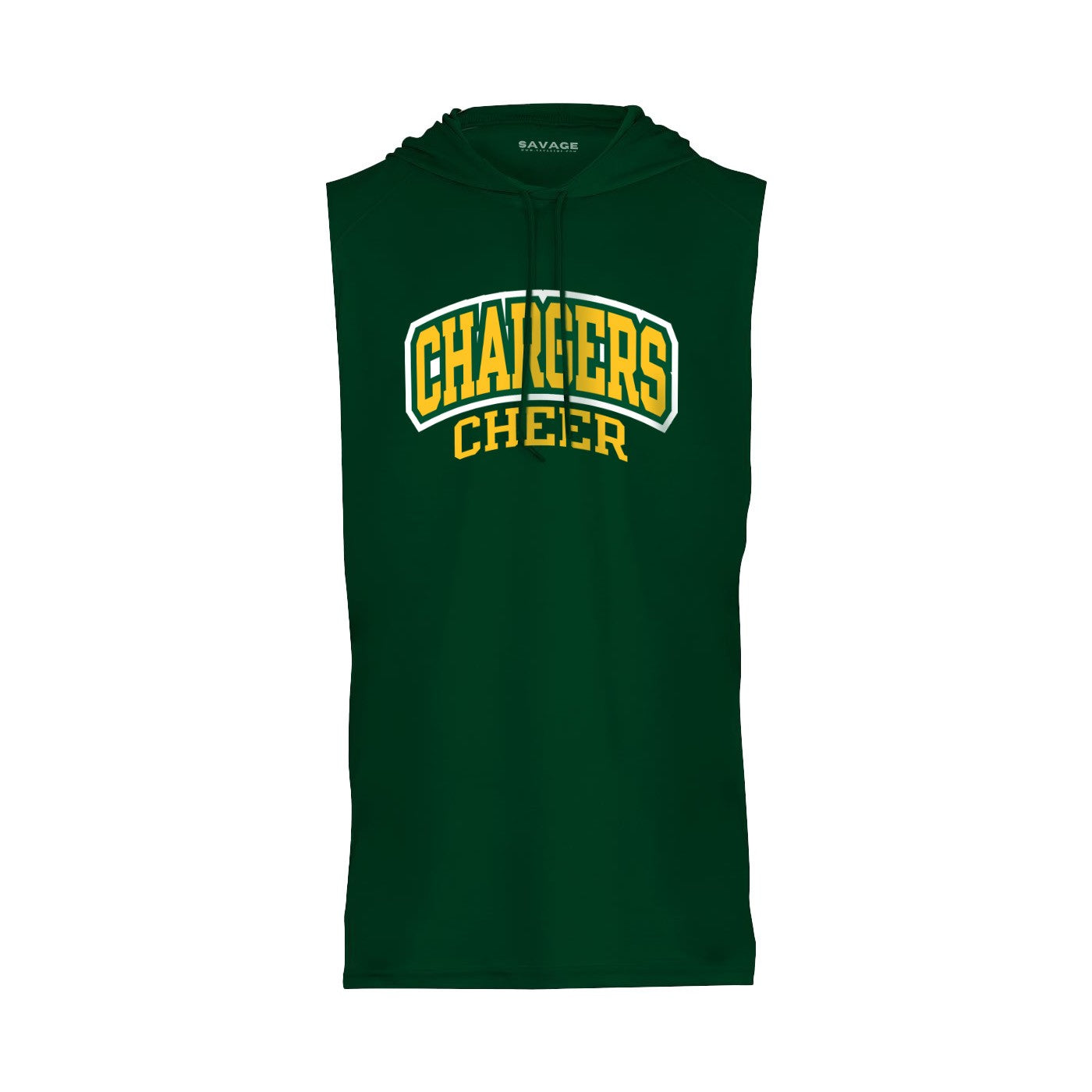 Chargers Cheer - Sleeveless Hooded Dry Fit T-Shirt