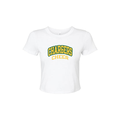 Chargers Cheer - Womens Micro Rib Baby T-Shirt