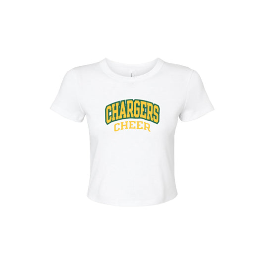 Chargers Cheer - Womens Micro Rib Baby T-Shirt