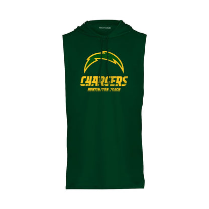 Chargers Classic Gold - Sleeveless Hooded Dry Fit T-Shirt