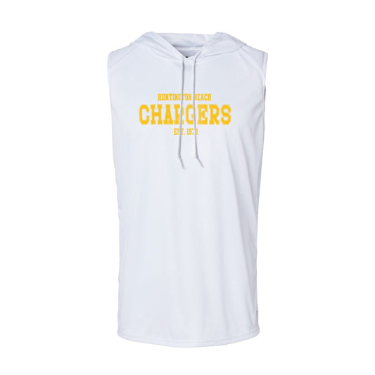 Chargers Gold - Sleeveless Hooded Dry Fit T-Shirt