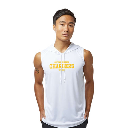 Chargers Gold - Sleeveless Hooded Dry Fit T-Shirt