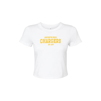 Chargers Gold - Womens Micro Rib Baby T-Shirt