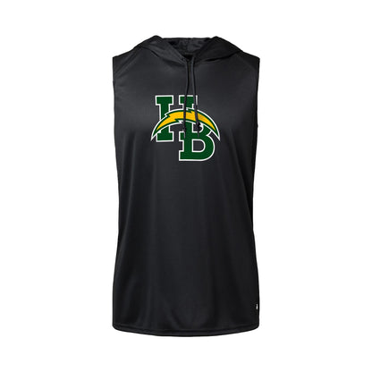 Chargers HB Lockup - Sleeveless Hooded Dry Fit T-Shirt