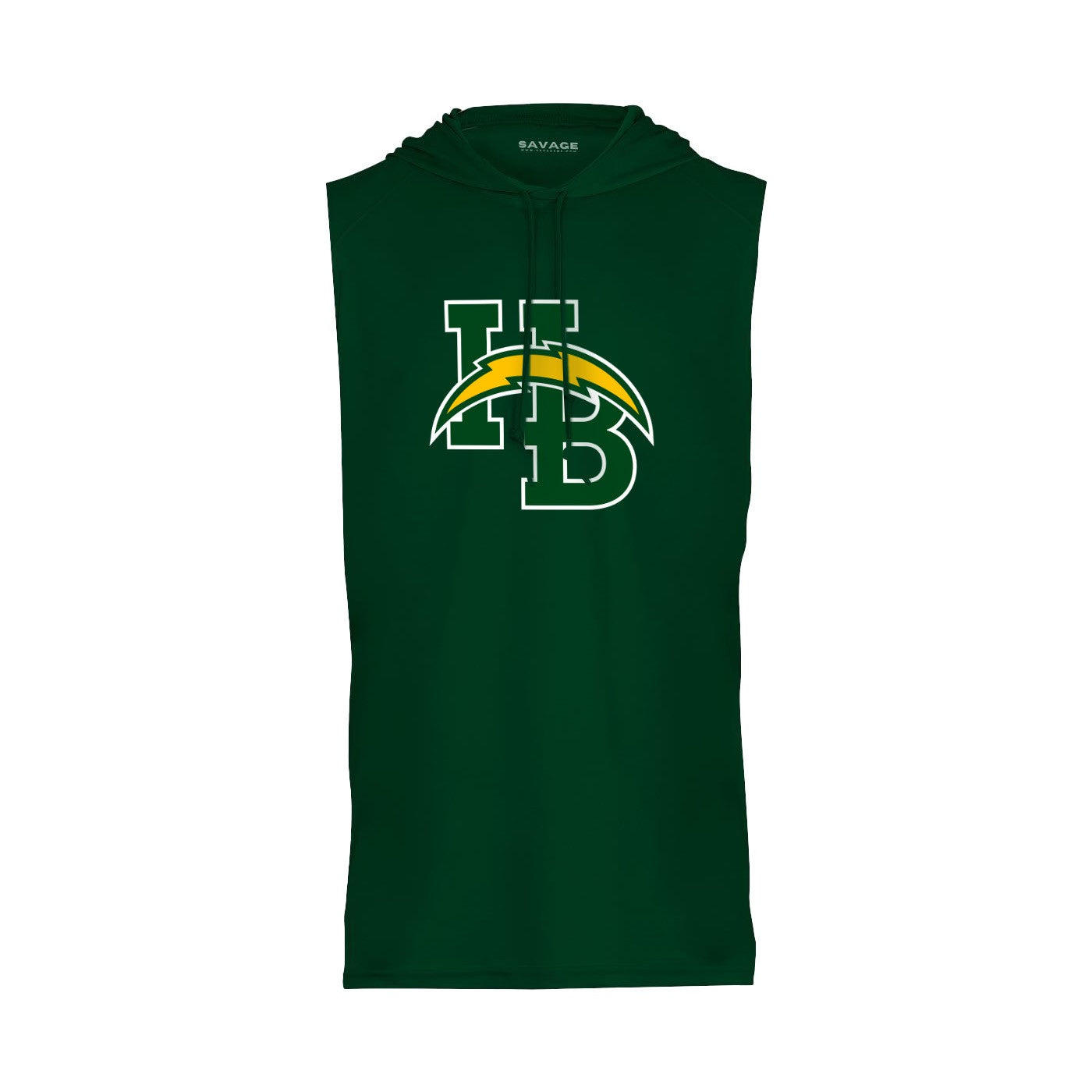 Chargers HB Lockup - Sleeveless Hooded Dry Fit T-Shirt
