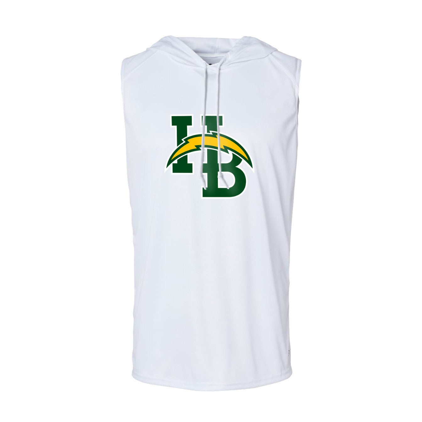 Chargers HB Lockup - Sleeveless Hooded Dry Fit T-Shirt