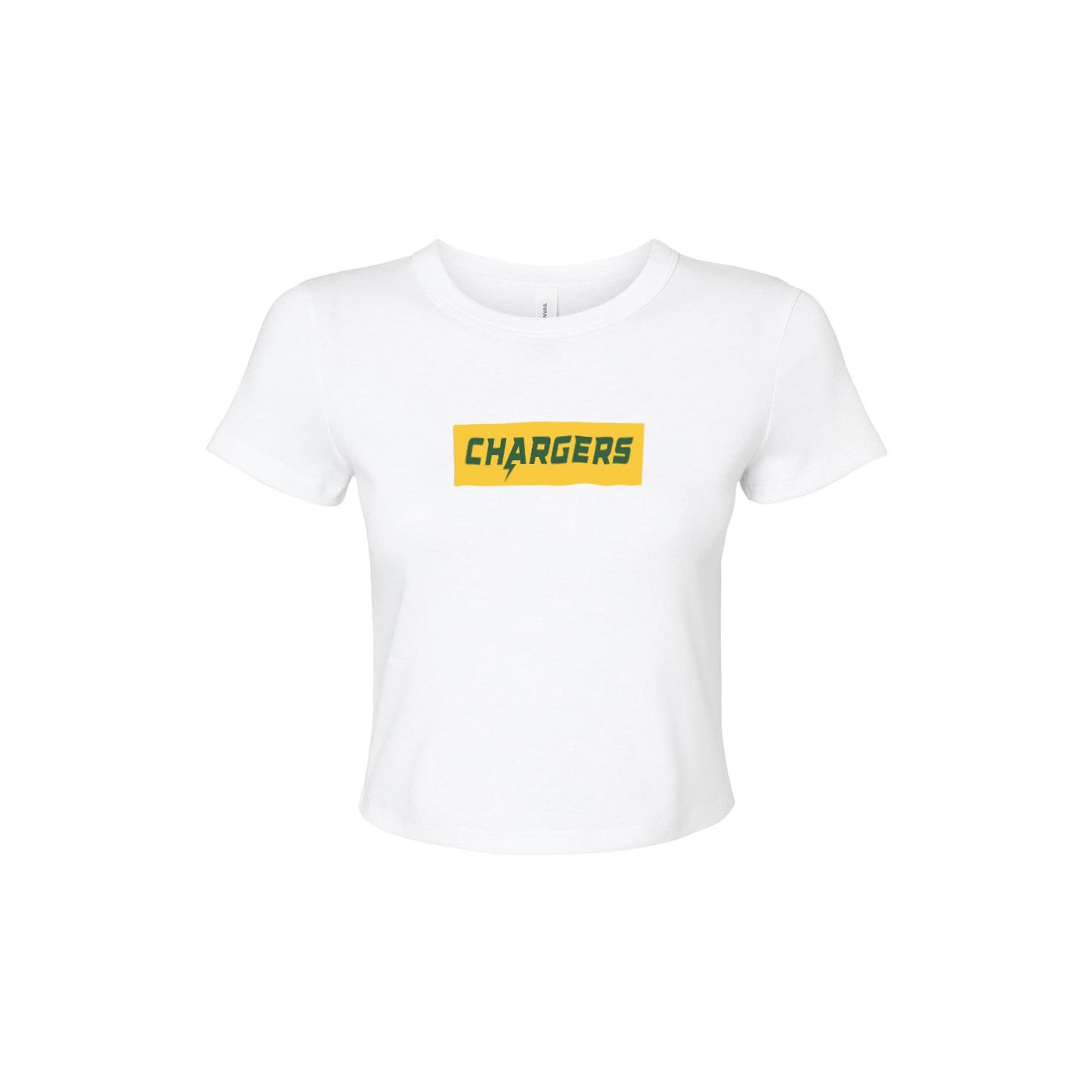Chargers Supreme Gold - Womens Micro Rib Baby T-Shirt