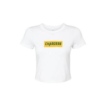 Chargers Supreme Gold - Womens Micro Rib Baby T-Shirt