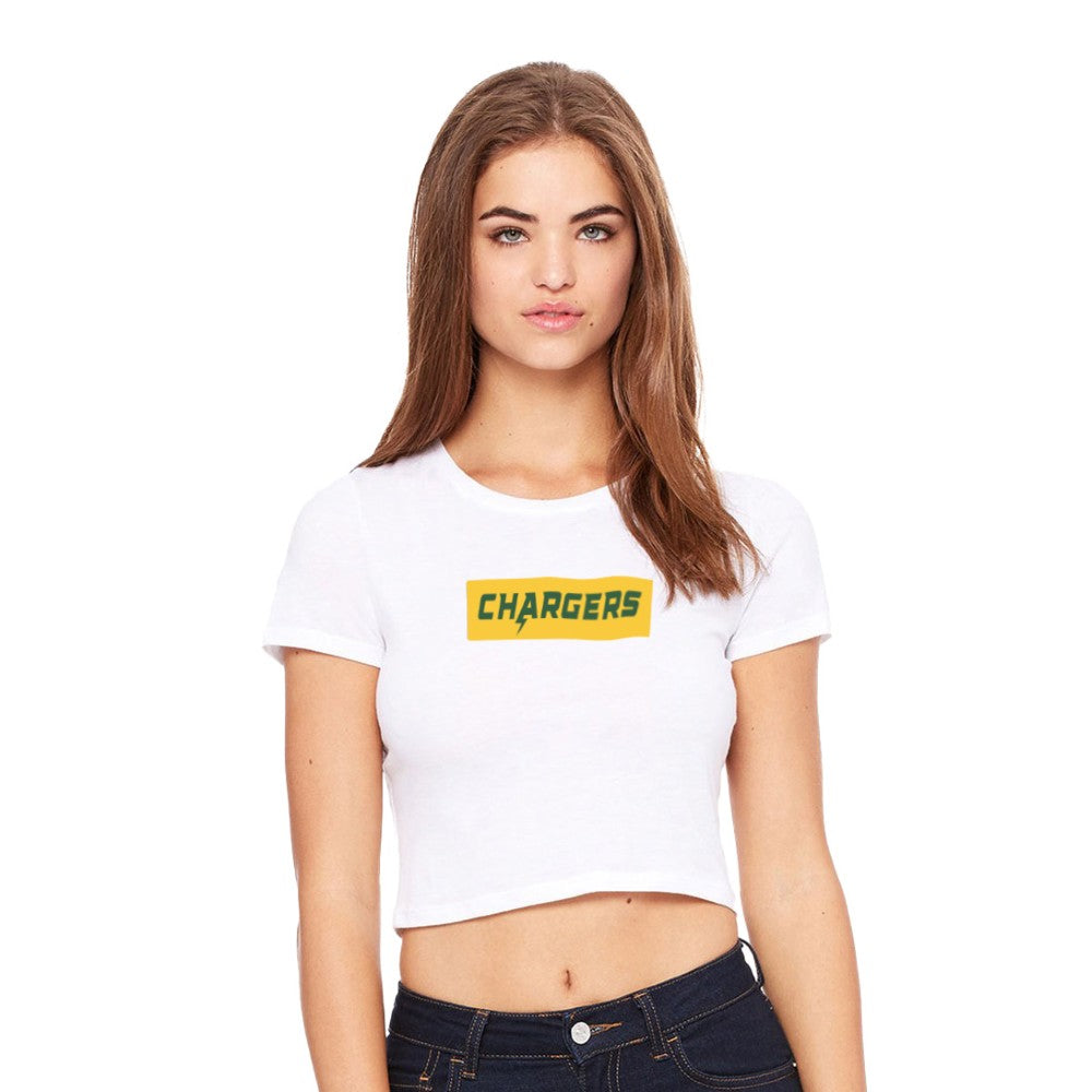 Chargers Supreme Gold - Womens Crop Tee
