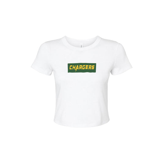 Chargers Supreme Green - Womens Micro Rib Baby T-Shirt