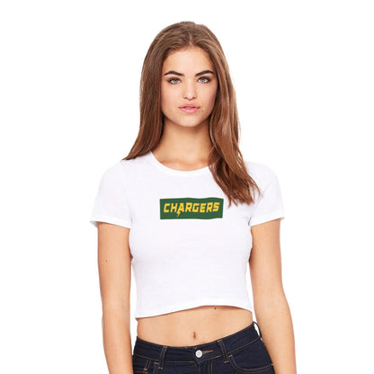 Chargers Supreme Green - Womens Crop Tee