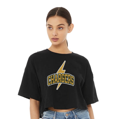 Cheer Bolt - Womens Jersey Crop T-Shirt