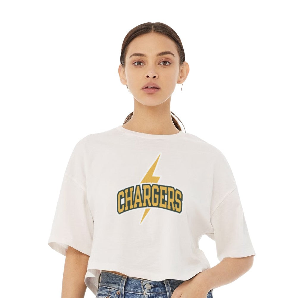 Cheer Bolt - Womens Jersey Crop T-Shirt