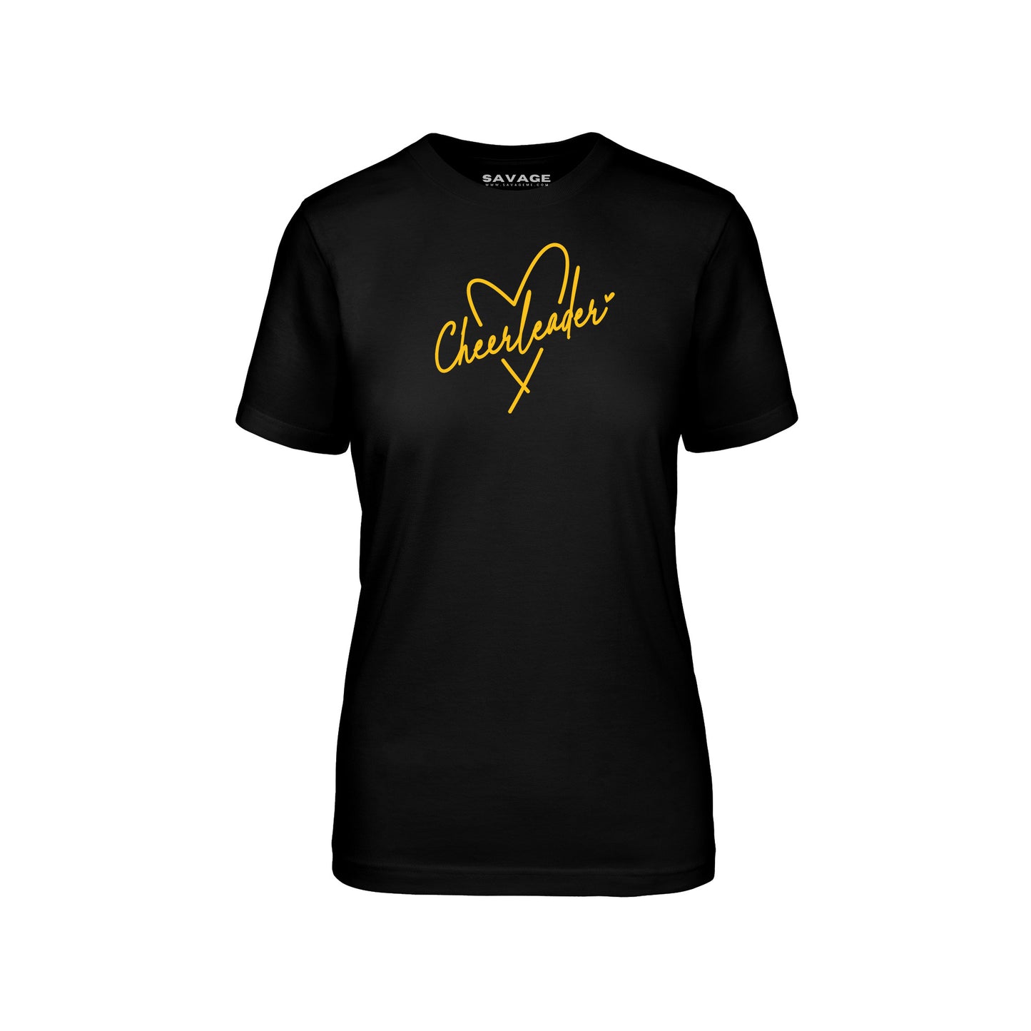 Cheerleader Heart Gold - Womens T-Shirt