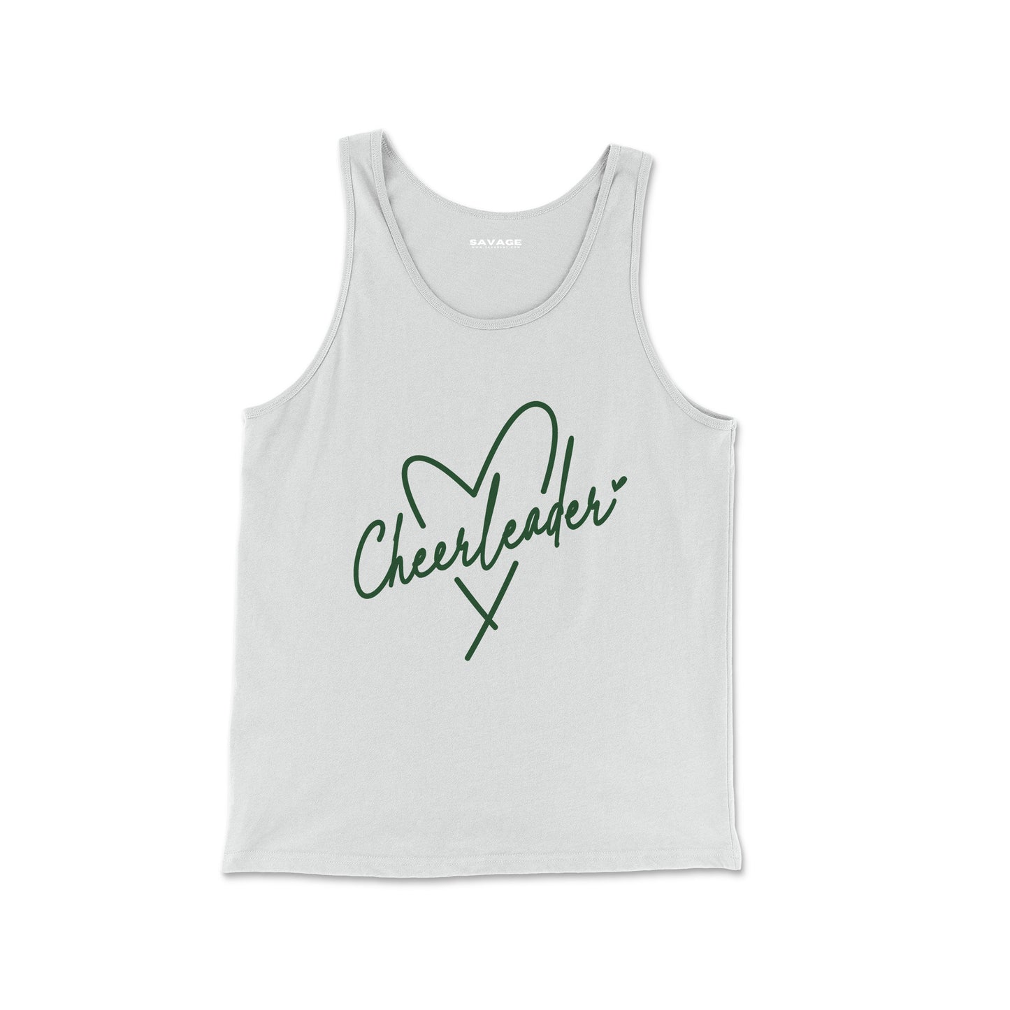 Cheerleader Heart Green - Unisex Tank Top