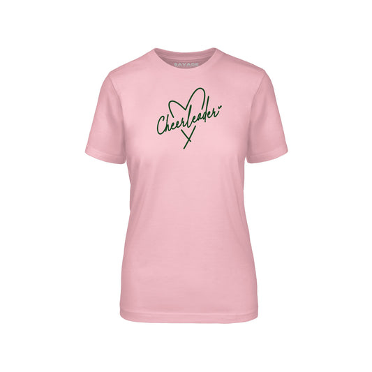 Cheerleader Heart Green - Womens T-Shirt