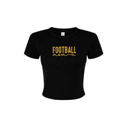 Football Mom - Womens Micro Rib Baby T-Shirt