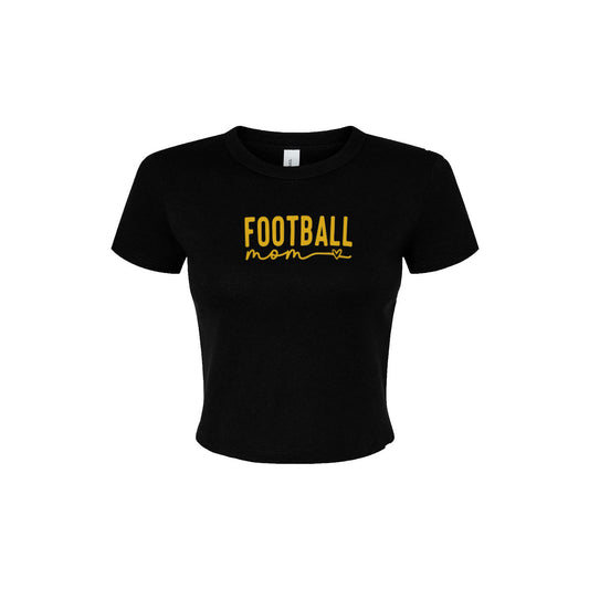 Football Mom - Womens Micro Rib Baby T-Shirt